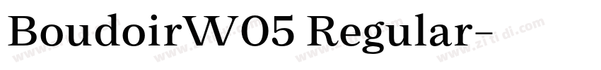 BoudoirW05 Regular字体转换
